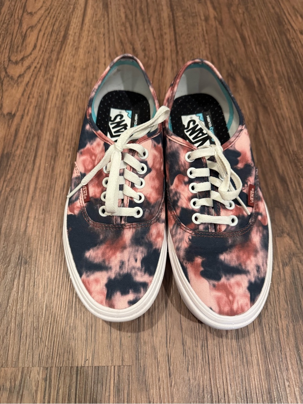 Vans Authentic Tie-Dye Canvas Sneakers in Pink & Navy Blue NWOT
